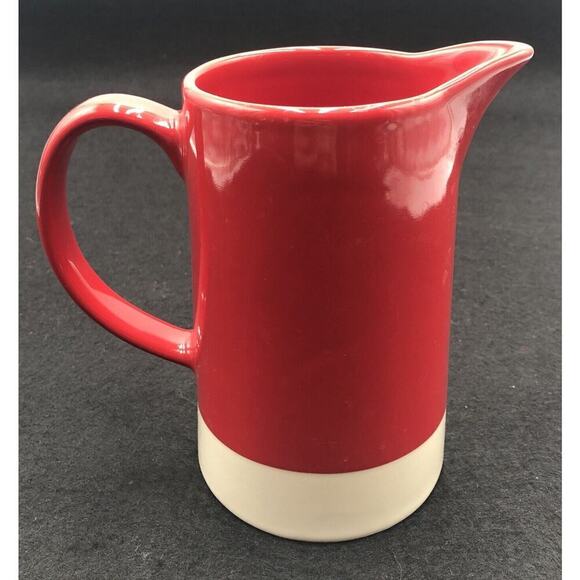Ceramic Pitcher “Pour” Red. Made with Love Tabletops Gallery 7” - Picture 3 of 6